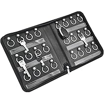 Amazon.com : Portable Zippered Key Case,Leather Key